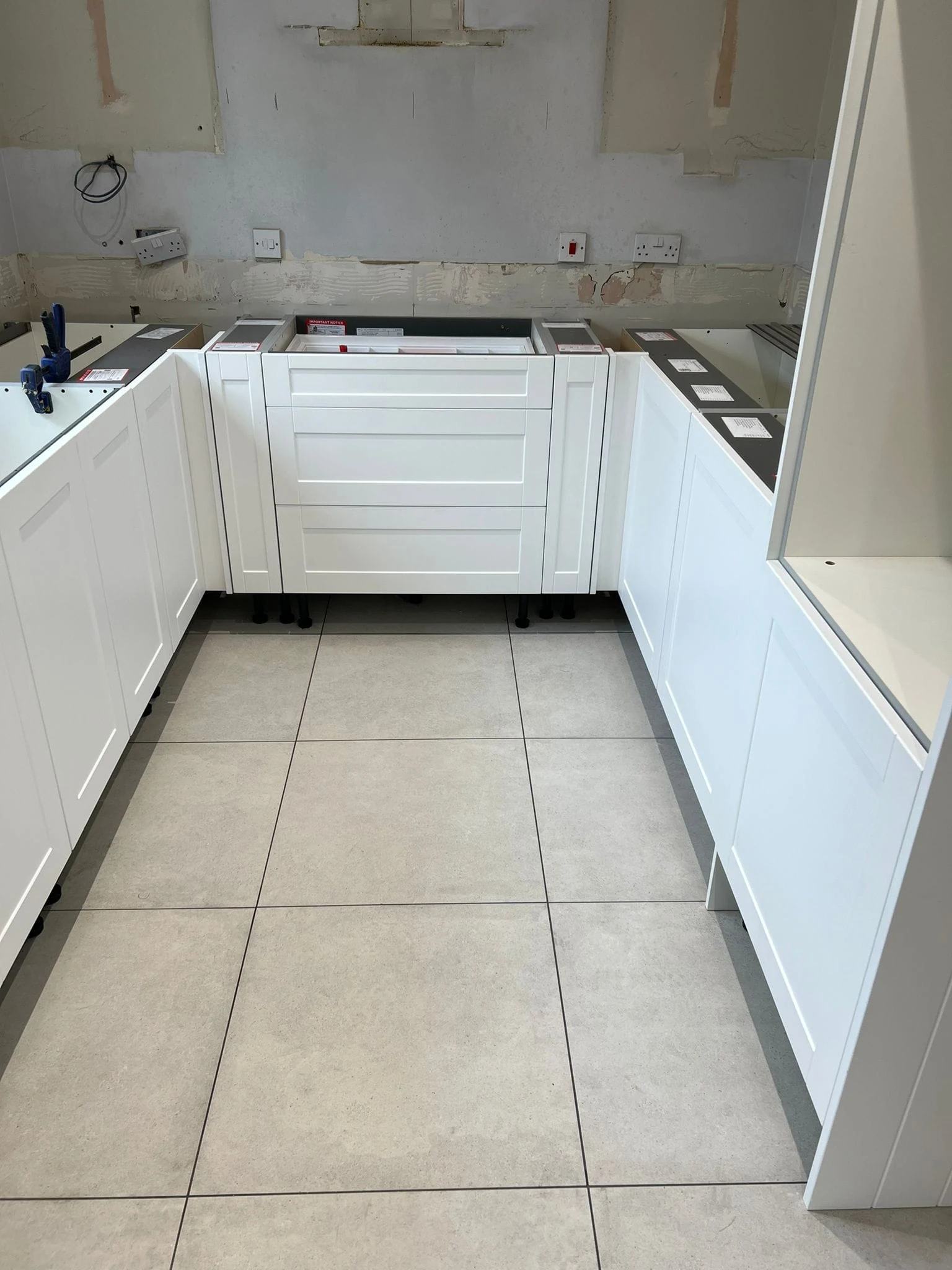 kitchen renovation barry base cabinet installation