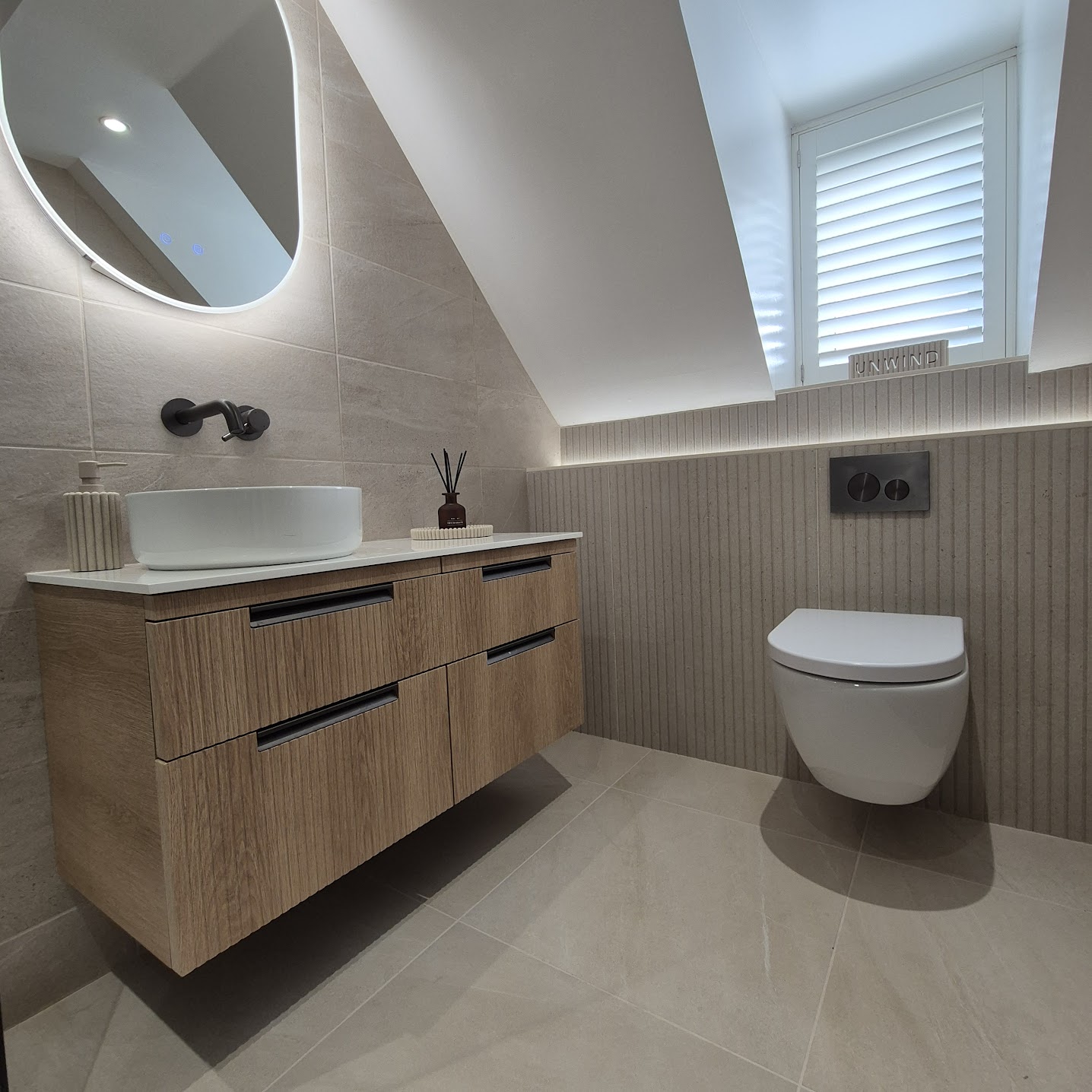 modern en suite bathroom loft room barry south wales