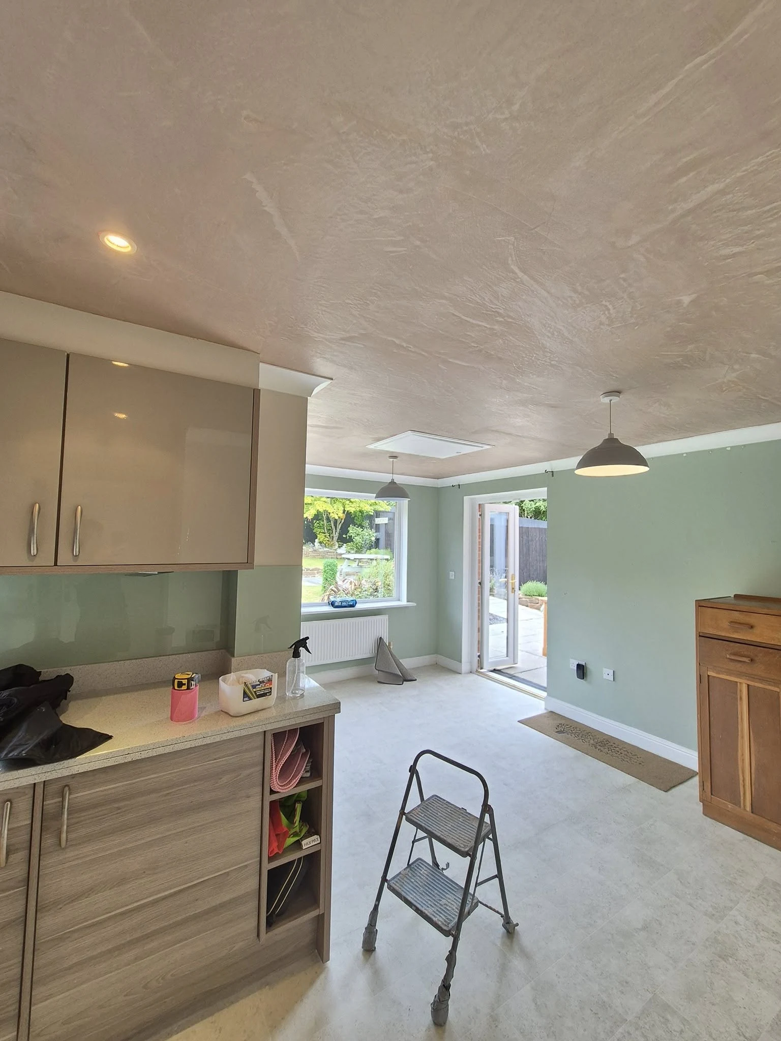 narrow room plastering preparation rhoose vale of glamorgan cooksey renovation 03