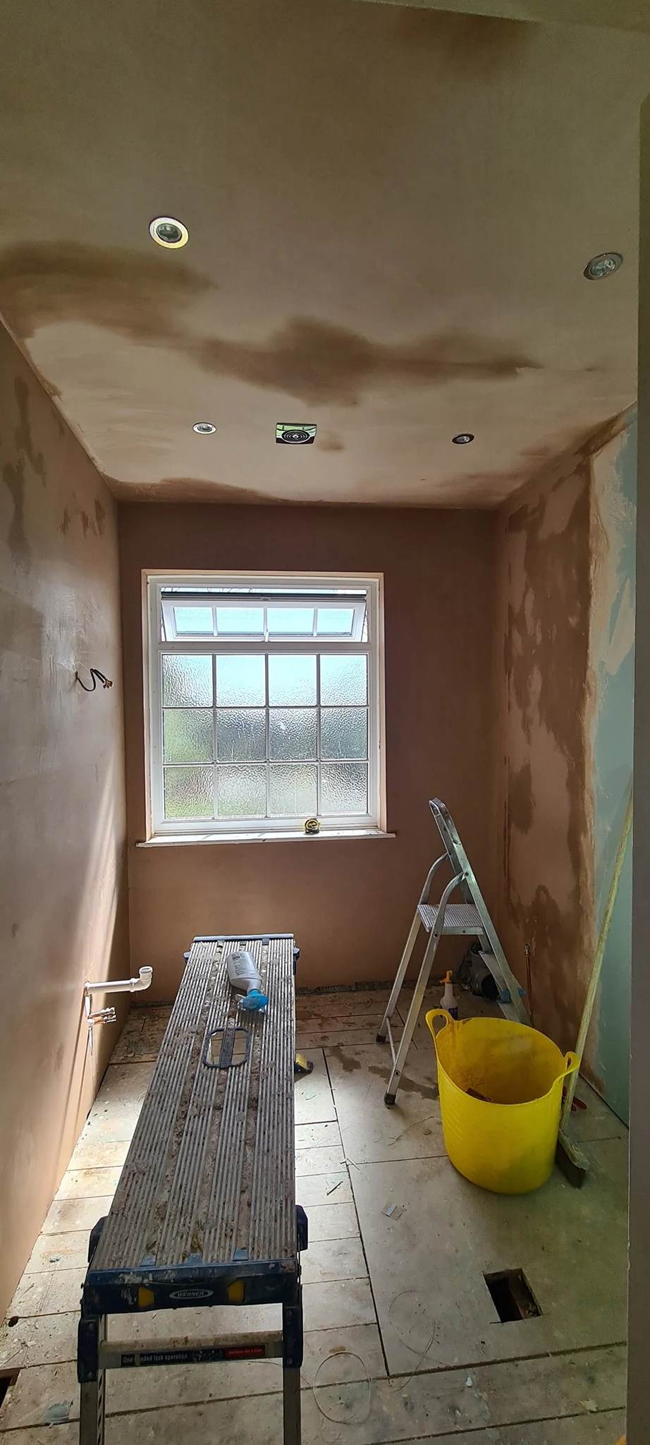skimmed room walls and ceiling rhoose vale of glamorgan cooksey renovation 05